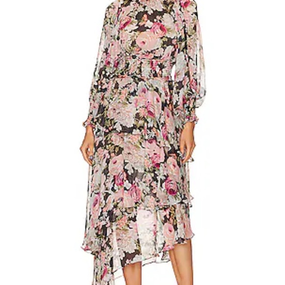ELLIATT ASTRID DRESS IN BLACK MULTI